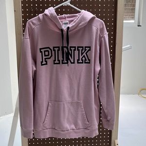 Women’s Pink Victoria’s Secret hoodie. Size Medium oversized.